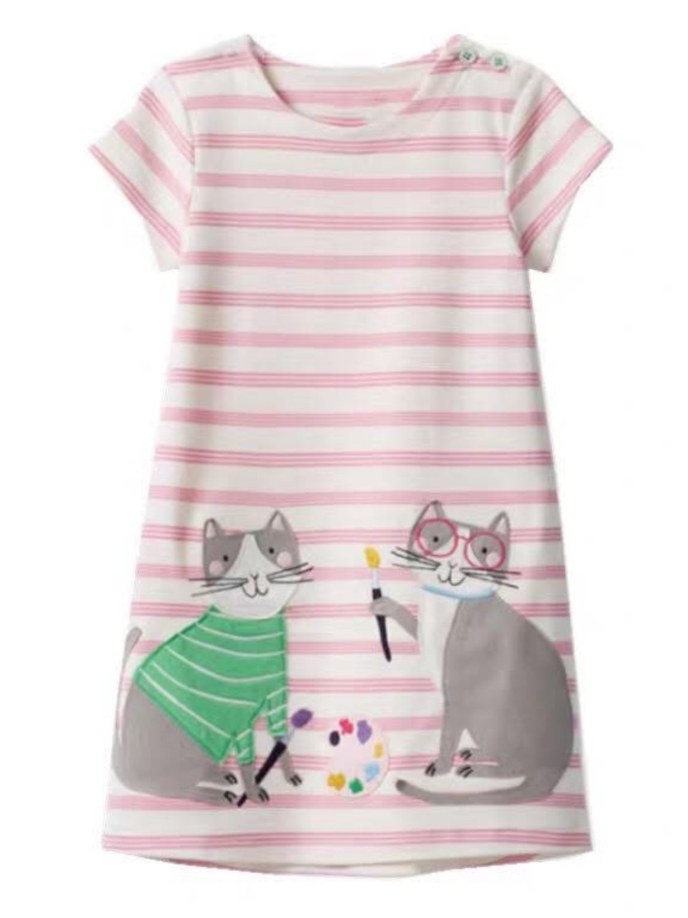[Joules] Striped Playful Art Dress